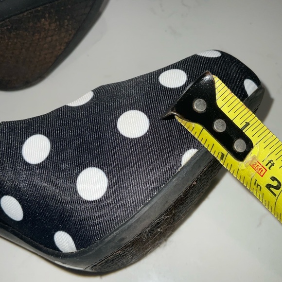Polka Dot Black and White Women's Heels - Picture 8 of 9